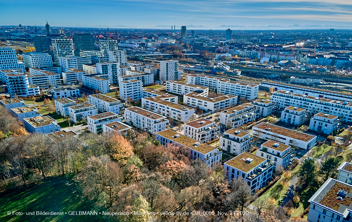 21.11.2020 - Hirschgarten mit Paketposthalle in München